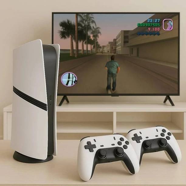 EXtreme GS5 Pro Retro Game Console Video Game Hand tv With TV Game Set, Best Gift All Ages 64 GB with 30000+ Game, GTA, God of War, Tekken 6, Mario Contra , Street Fighter, Retro Games