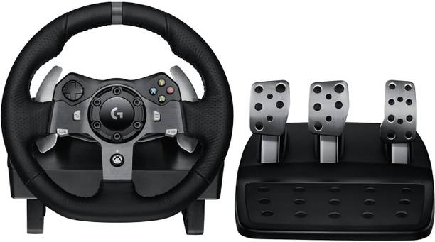 Logitech G920 Driving Force Racing Wheel with Real Driving 900° Rotation,Stainless Pedals with Turning Angle,Dual Vibration Force Feedback Gaming Steering Wheel