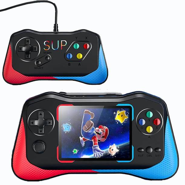 Like Star Q12 500 in 1 Retro Mini Portable Game Box 3.5 Big Display Game Player Sup Game 8 GB with Super Mario, F1 Race, Super Contra, Adventure Island, Pac Man, Bomber Man, Tetris etc...
