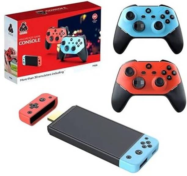 GAMESOUL M66 Retro Game stick Console 4K Mini Arcade with Dual wireless Controller Gaming Console for TV Video Game for Kids (Best Gift & Fun) All Ages 64 GB with Modern Gamer Love by Fans of Portable, PS5,PS4,PS3,PS2,PS1, Xbox,Nintendo Switch