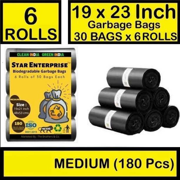 Star Enterprise Star garbage bag pack of medium 15 L (180 bags) Large 6 L Garbage Bag  Pack Of 180