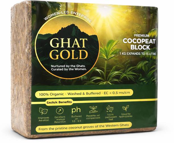 Ghat Gold Premium Cocopeat Block Potting Mixture