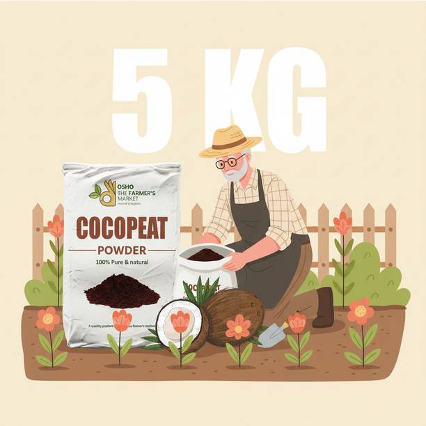 GROW THIS Cocopeat Powder 5Kg Growing Medium for Indoor Outdoor Plants Garden Mulch