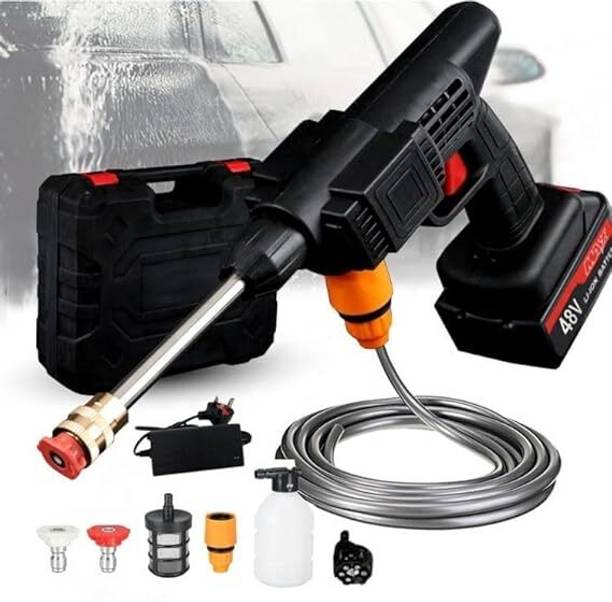 CLVMART Car Washer High Pressure Gun 48VCordless High Pressure Water Gun for Car Washing 4 L Tank Sprayer