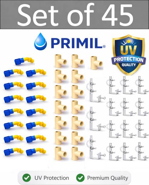 primil solar sprinkler.cpvc tee,clamp 15pc each{UV PROTECTION QUALITY) 500 L Hose-end Sprayer