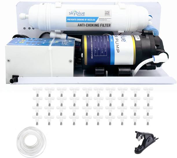 SKYBLUE Premium Fogger Kit with 40 nozzles for Dairy Farms, Restaurants, Cafes 2.7 L Hand Held Sprayer