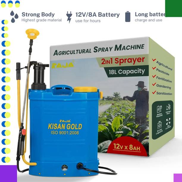 Zappfresh 2 in 1 Spray Machine 12v Battery Sprayer Agriculture spray pump Kheti Spray-2999 16 L Backpack Sprayer