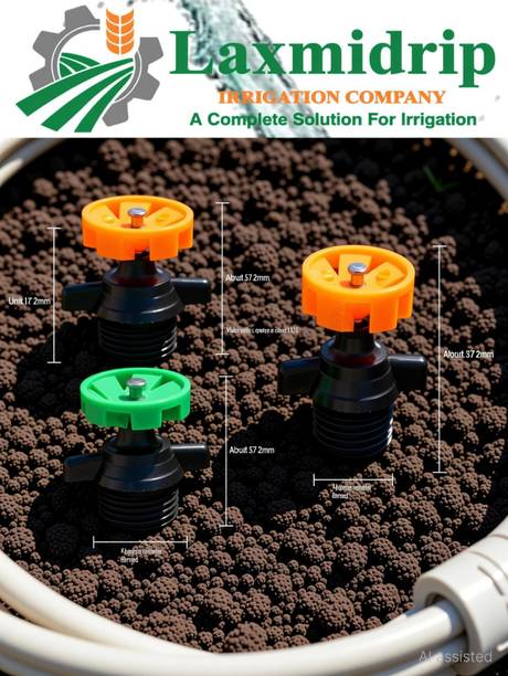 FARMKING Auto Rotating Micro Sprinkler for Garden & Irrigation pack of 20 pcs 10.6 L Hose-end Sprayer