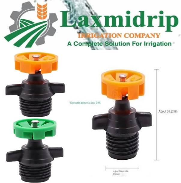 FARMKING Auto Rotating Micro Sprinkler for Garden & Irrigation pack of 10 pcs 10.4 L Hose-end Sprayer