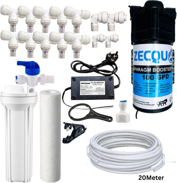 Zecqua Water sprayer Fogger Kit Mist Cooling System Pump, 10 Nozzle Pipe & Accessories 100 L Hose-end Sprayer