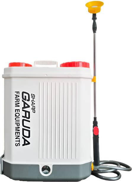 शार्प गरुड़ा Double Pump Battery Sprayer Machine|High Pressure Spraying Pump with Spray Gun 20 L बैकपैक स्प्रेयर