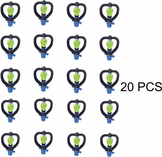 laxmi dripirrigation (20 pcs)1/2 Inch Mini Butterfly Water Sprinkler for Agriculture, Male Thread 100 L Hose-end Sprayer