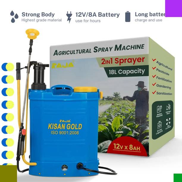 Zappfresh 2 in 1 Spray Machine 12v Battery Sprayer Agriculture spray pump Kheti Spray-341 16 L Backpack Sprayer