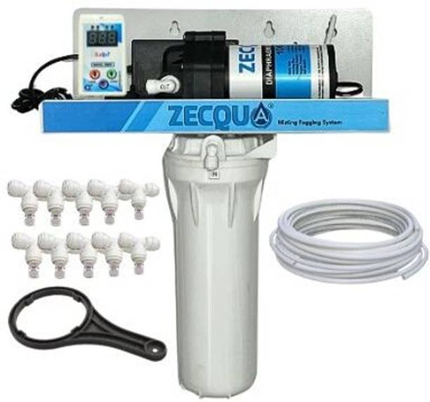 Zecqua foger mist cooling fogger system 25mtr Setup for Home Garden Outdoor Dairy Farm 100 L Hose-end Sprayer