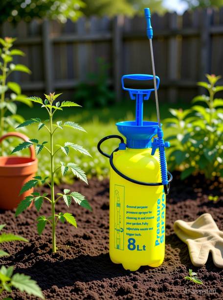 raja Manual High Pressure Spray Pump Machine – Agricultural Knapsack Garden Sprayer 8 L Hand Held Sprayer