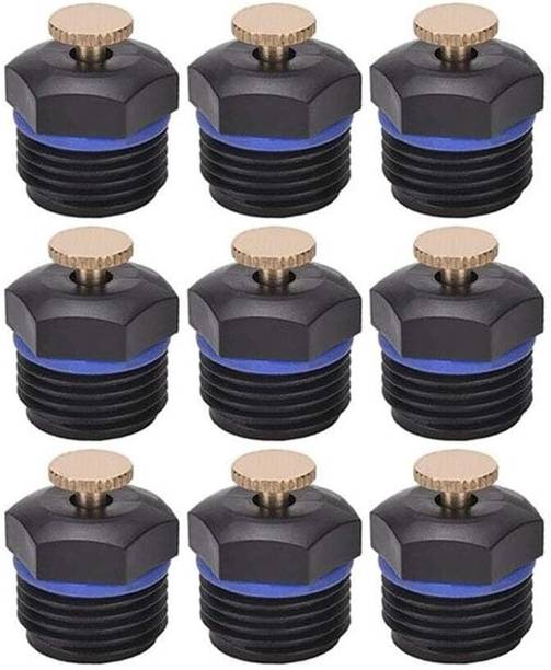 Appster 10Pcs Drip Irrigation Misting Nozzles 1/2" Adjustable 360° Mist Sprinkler Heads 100 L Hose-end Sprayer