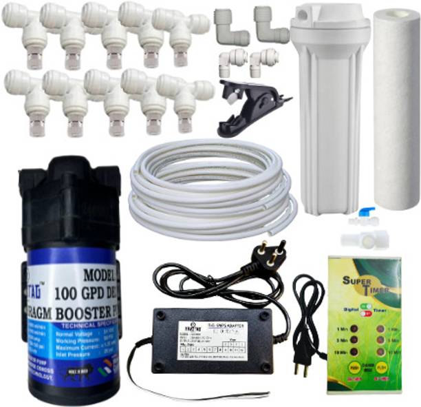 हिमस्टैग इलेक्ट्रॉनिक्स DIY 25mtr Fogger kit with Timer outdoor/Mist Cooling System Home Dairy Farm 100 L होज-एंड स्प्रेयर