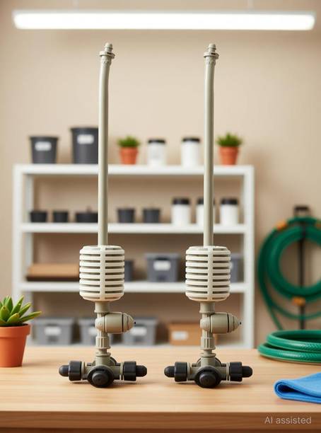 FARMKING (2pcs) Irrigation Fogger System 4 Way Fogger Assembly Unit with Check Valve 100 L Hose-end Sprayer
