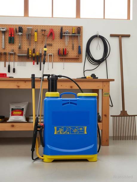 एग्रोगोल्ड MANUAL SPRAY PUMP MACHINE 7 DAY WARRANTY AGRICULTURAL KNAPSACK GARDEN 48 16 L बैकपैक स्प्रेयर