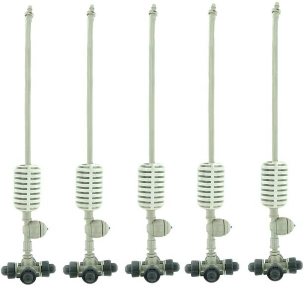 एपस्टर (5pcs) Irrigation Fogger System 4 Way Fogger Assembly Unit with Check Valve 100 L होज-एंड स्प्रेयर