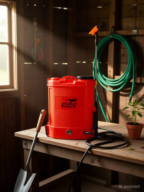 Double Eagle Spray Machine - Battery Operated Spraying Pump For Agriculture & Garden, 12V 8Ah 12 L Backpack Sprayer
