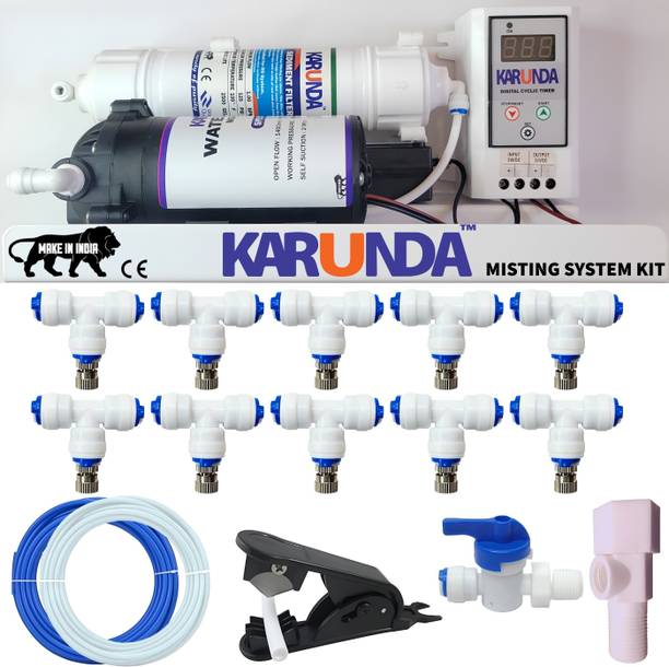KARUNDA Pre Assembled Fogger System Kit With Digital Cycle Timer 100 L Hose-end Sprayer