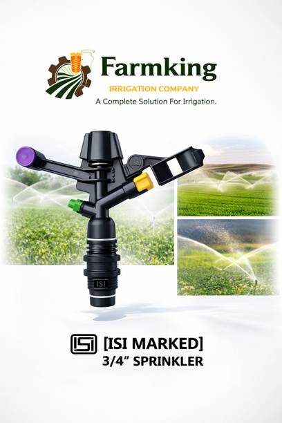 FARMKING 3/4 Inch Sprinkler (pack of 1) [ISI] marked for Irrigation System 10.01 L Hose-end Sprayer