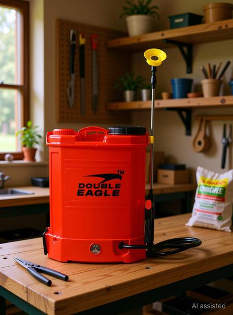 Double Eagle Spray Machine - Battery Operated Garden Sprayer Pump For Agriculture & Farming 16 L Backpack Sprayer