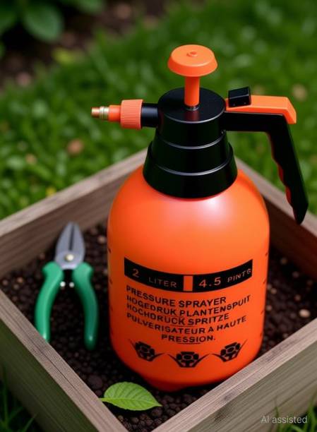 shakti 2Litres Manual Sanitizer spray machine Big for home, Garden Spray Pressure Bottle Manual Sprayer Hand Compression, Corana Virus protection sprayer for home, Agriculture pump sprayer 2 L Hand Held Sprayer
