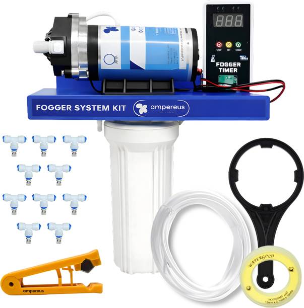 AMPEREUS Fogger Kit for Dairy, Poultry & Animal Farm with 10 Nozzles (Nozzle Dist. 1.4m) 2.5 L Hand Held Sprayer