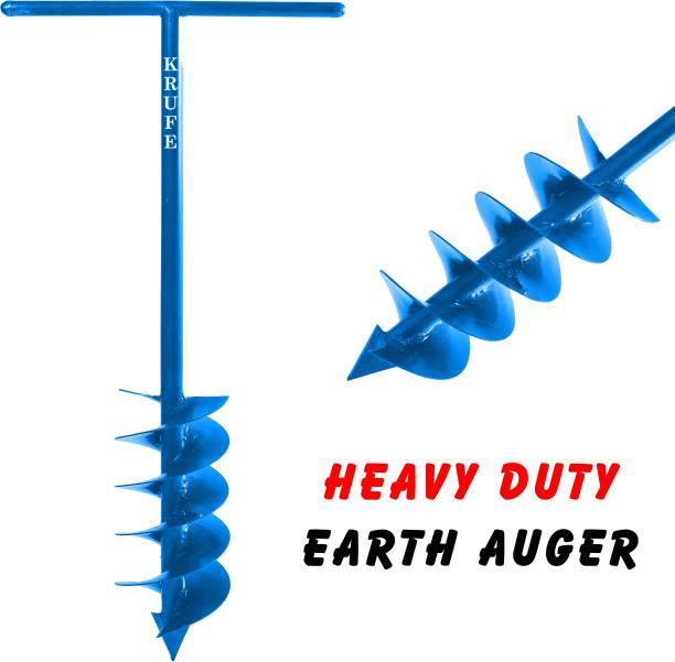 krufe Heavy Duty 4 INCHI Post Hole Earth Auger… Garden Tool Kit