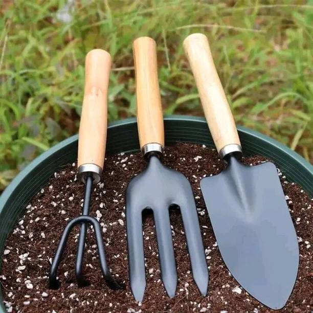 MESWAN Gardening Tool Kit Trowel, Hand Fork & Cultivator for Digging Weeding & Planting Garden Tool Kit