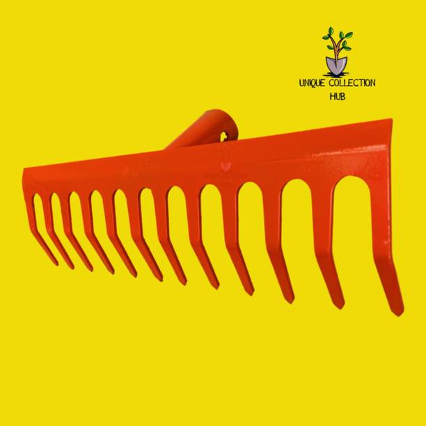 Unique Collection Hub 12 Teeth Garden Rake for gardening Garden Tool Kit