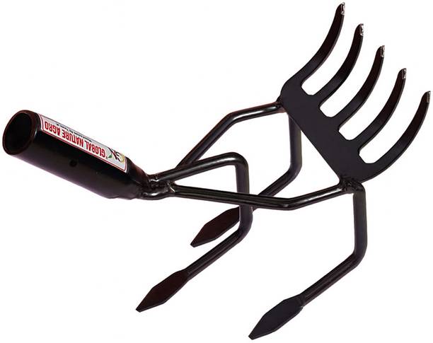ग्लोबल नेचर एग्रो multi-star hand culti rake For cultivation without handle Garden Tool Kit गार्डन टूल किट