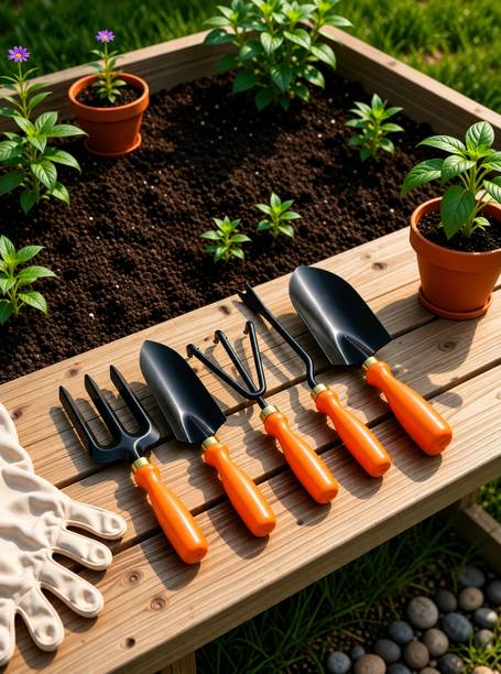 Aj Enterprises Garden-5picec-sets Garden Tool Kit