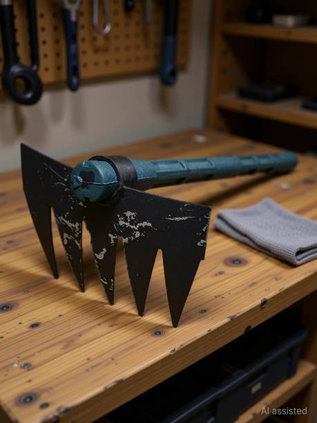 MEENA ENTERPRISES Pack of 2 Include Gardening Hedge Shear, Curved Pruner, Grass Remover Weeder Garden Tool Kit