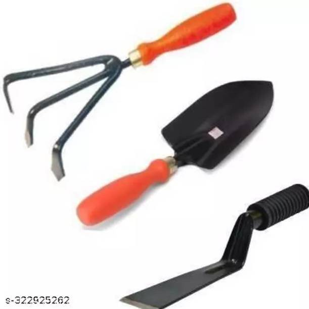 AGT Khurpi, Big Trowel and Cultivator Prunering Garden Too Garden Tool Kit