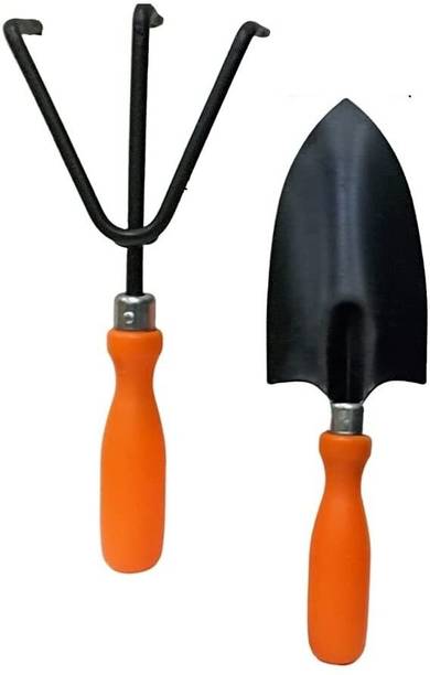 ERIN Garden Tool Set - 2 Pcs (Big Trowel, Cultivator) Garden Tool Kit