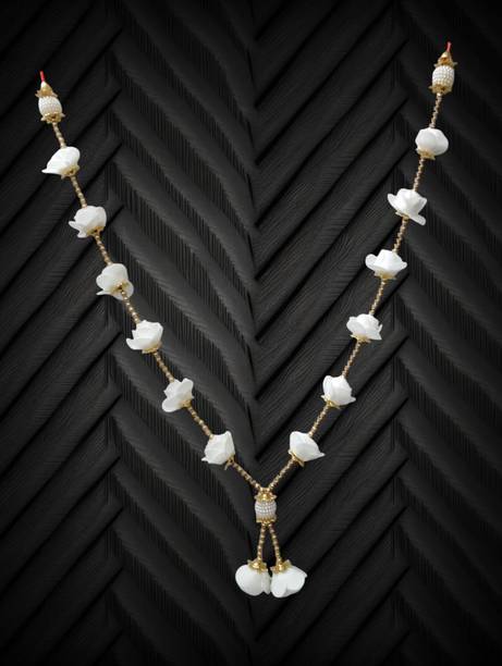 SMILEBAZAR Artificial Foam Flower Garland For Photo Frame And God Idol Mala ( 18 Inch) Garland