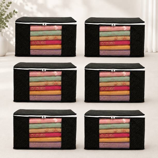STORAZE Smart Garment Care Collection Wardrobe Garment Keeper Pack of 6 Clothing protector Cupboard organizer Saree keeper