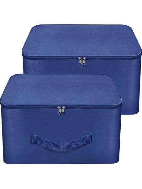 STORITE Wardrobe Bag Underbed Moisture Proof Cloth Storage Organizer Saree Cover with Zippered Closure & Handle
