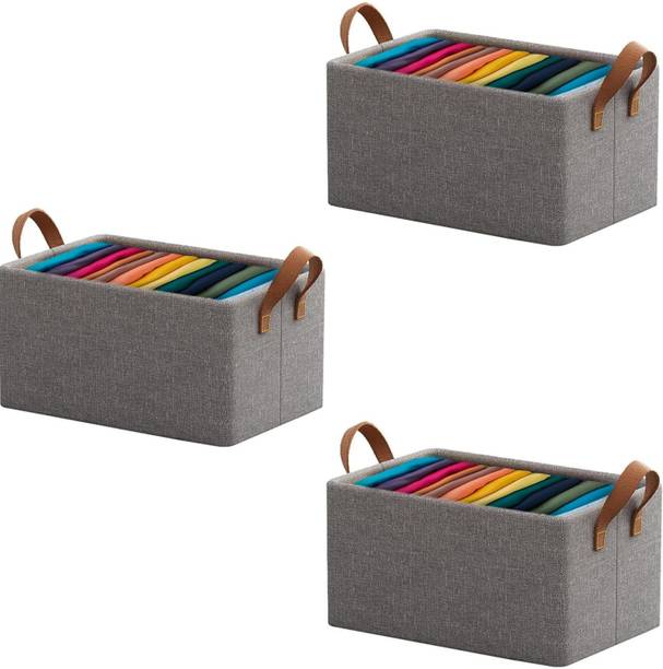 VENDIFY 3Pcs Cloth Organizer for Wardrobe Cloth Storage Box saree cover storage bags clothes organiser cloth storage bag storage box for clothes cloth storage storage organizer box for cupboard