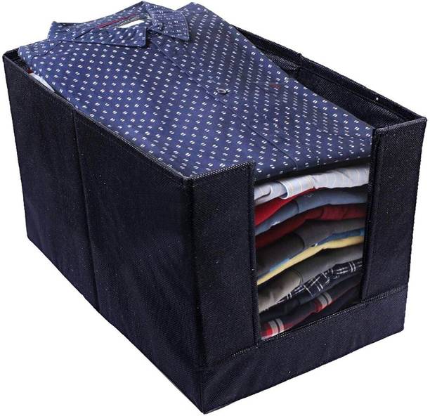 Premkraft Cloth Storage Box|Shirt Cover Non Woven Shirt Stacker/Shirt Organizer Wardrobe Organizer|Wardrobe Clothes Cupboard Organizer For Iron Clothes