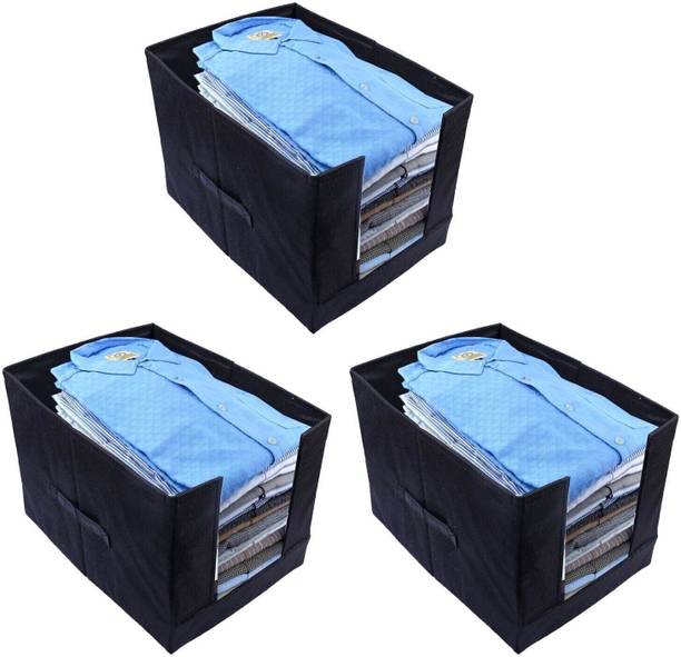 wini krafts Wardrobe Clothes|Cupboard Organizer Clothes Non Woven Shirt Stacker/Shirt Organizer/Wardrobe Organizer/Cloth Organizer Shirt Organiser