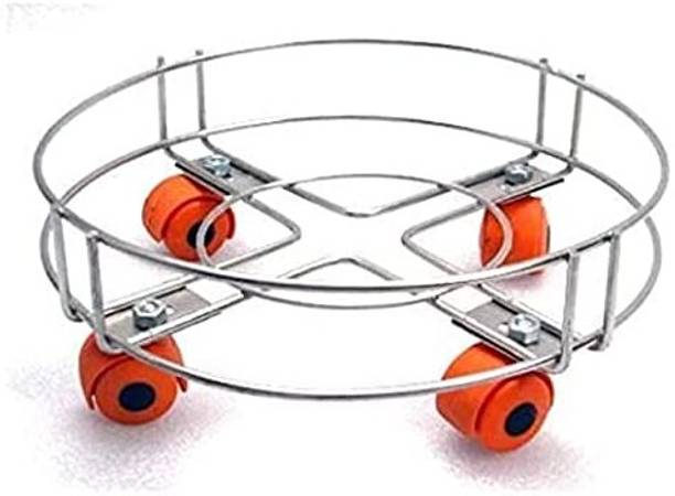 AADITYA Stainless Steel LPG Gas Cylinder Trolley Stand Gas Cylinder Trolley Gas Cylinder Trolley