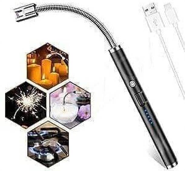 DY Gadgets HUB Electric Gas Lighter USB Gas Lighter With Cable Multi-Color Available Steel Electronic Gas Lighter