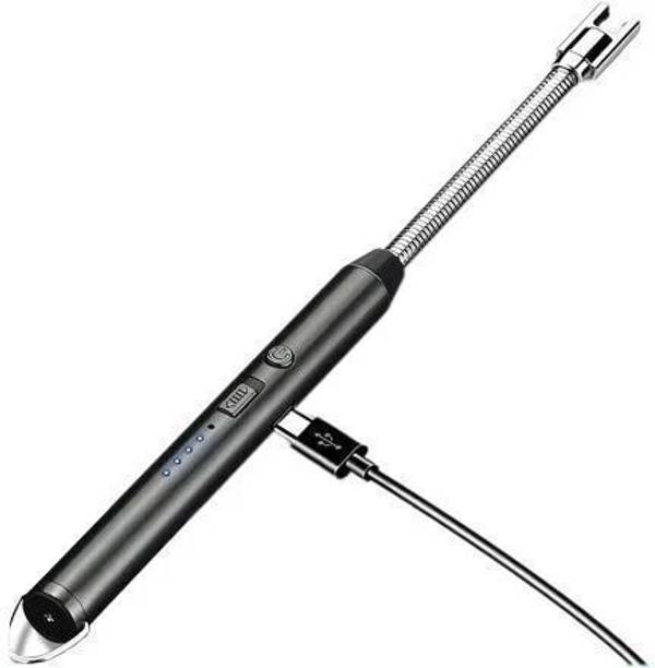 Viha fashion 360 Degree Flexible Rechargeable Electric Kitchen Lighter for Gas Candle_Stove Aluminium Electronic Gas Lighter