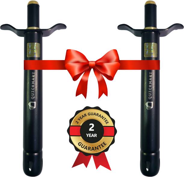 Quickmart Flame Lighter Gas Lighters For Kitchen Steel Gas Lighter (Black, Pack of 2) Steel Gas Lighter