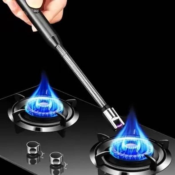 NIMYANK Rechargeable Gas Lighter For Kitchen Stove,Candle, 360deg Flame Adjustable NI161 USB Rechargeable Electric Lighter for Kitchen, Pooja Room, Candles, BBQ NI161 Cigarette Lighter