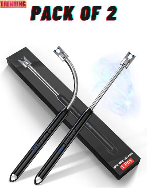 Jerusa KitchenEdge USB Portable Electric Gas Lighter Steel Electronic Gas Lighter